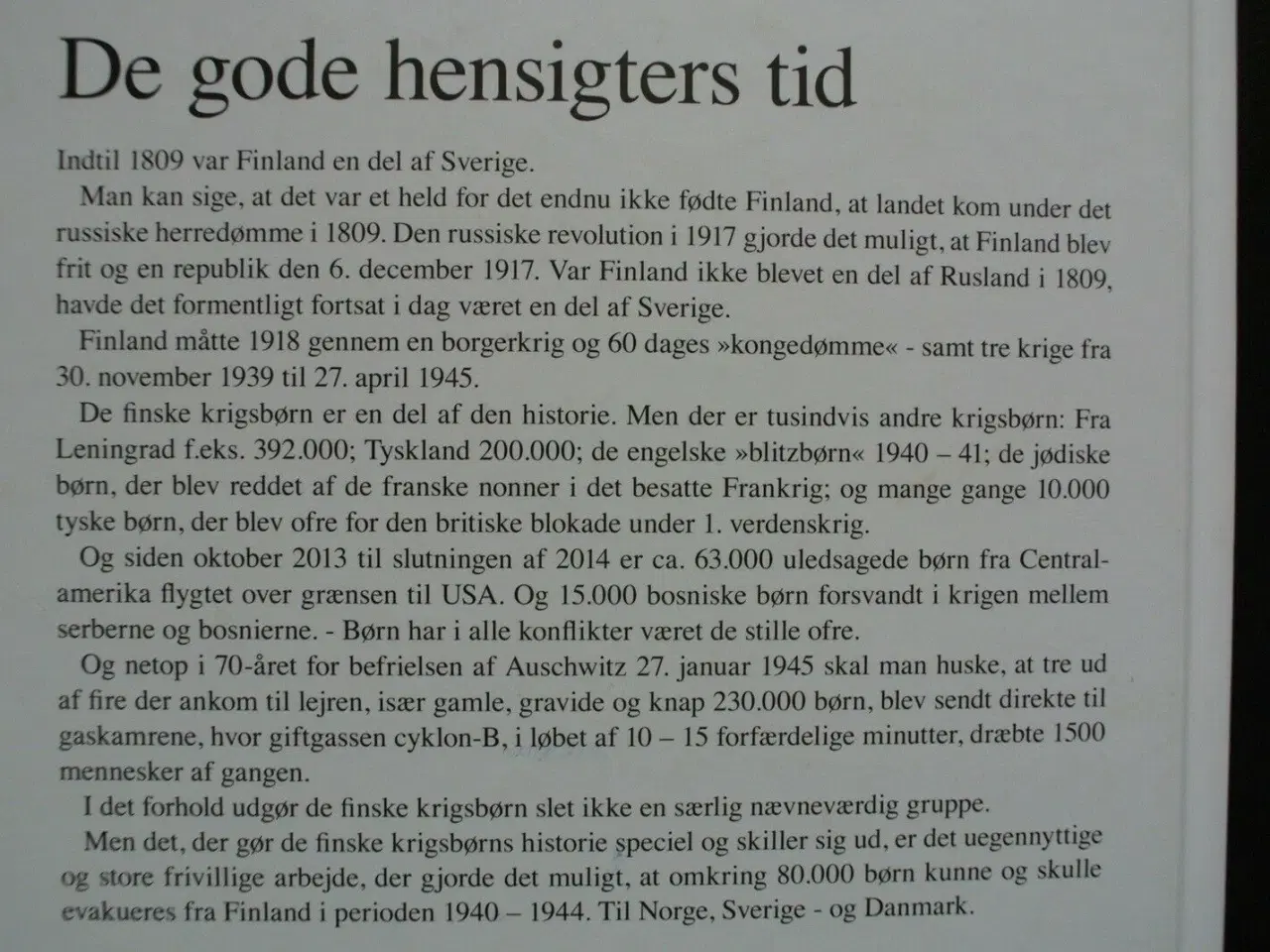 Billede 3 - de gode hensigters tid - fra finland til danmark 1