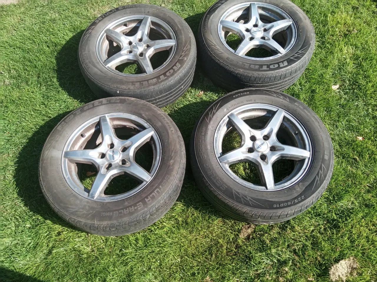 Billede 4 - Alufælge med sommerdæk