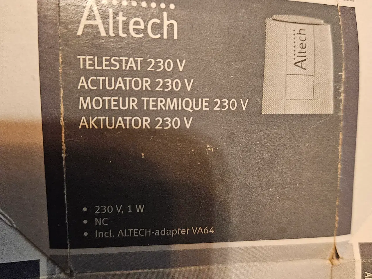 Billede 1 - Altech Telestat 230V 1W - til fordelerrør til gulv