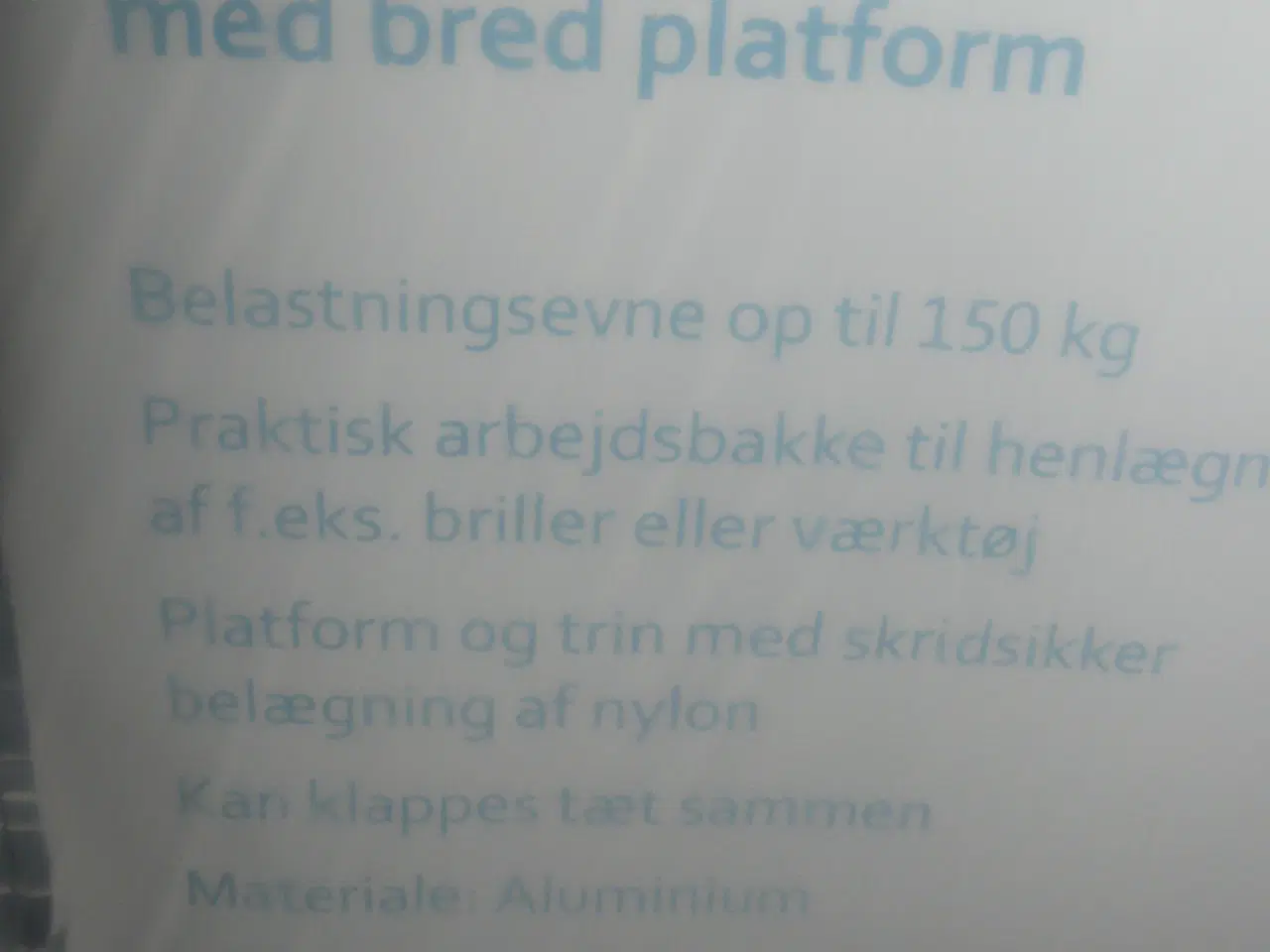 Billede 4 - Sikkerheds aluminium stige.