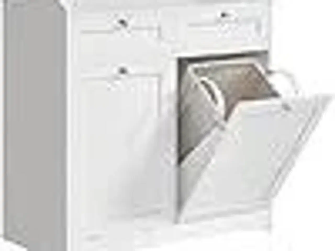 Billede 1 - Badeværelsesskab med vasketøjskurve 2 skuffer, 2 udtrækskurve, 40 × 78,9 × 80,2 cm, Cloud White