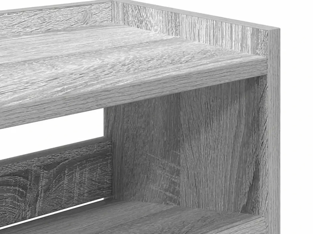 Billede 7 - Skoreol 80x25x81 cm konstrueret træ grå sonoma-eg