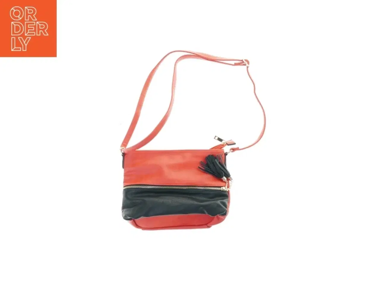 Billede 1 - Fin skind skuldertaske (str. 30 x 10)