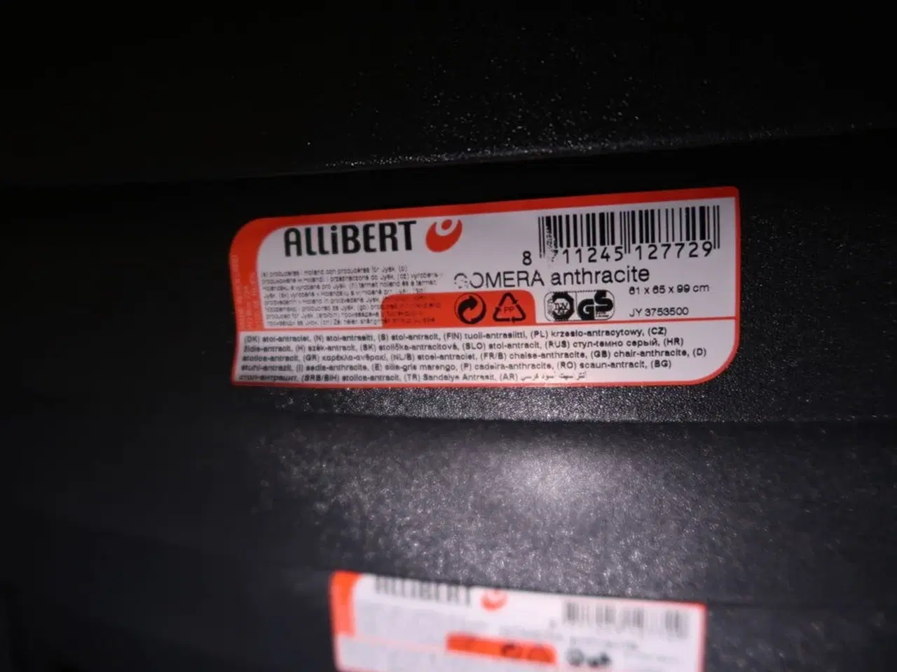 Billede 4 - 9 stk. havestole ALLIBERT Gomera Anthracite