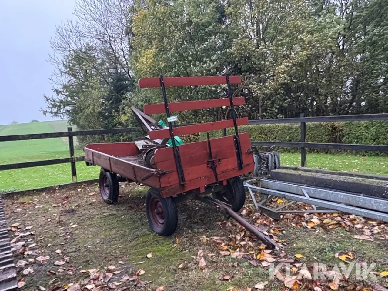 Billede 3 - Vogn, såmaskine og harve 736304