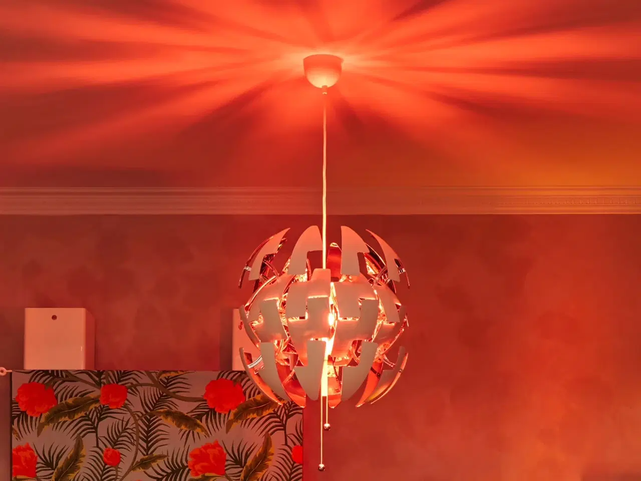 Billede 1 - Loft lampe fra IKEA / farve hvid/orange