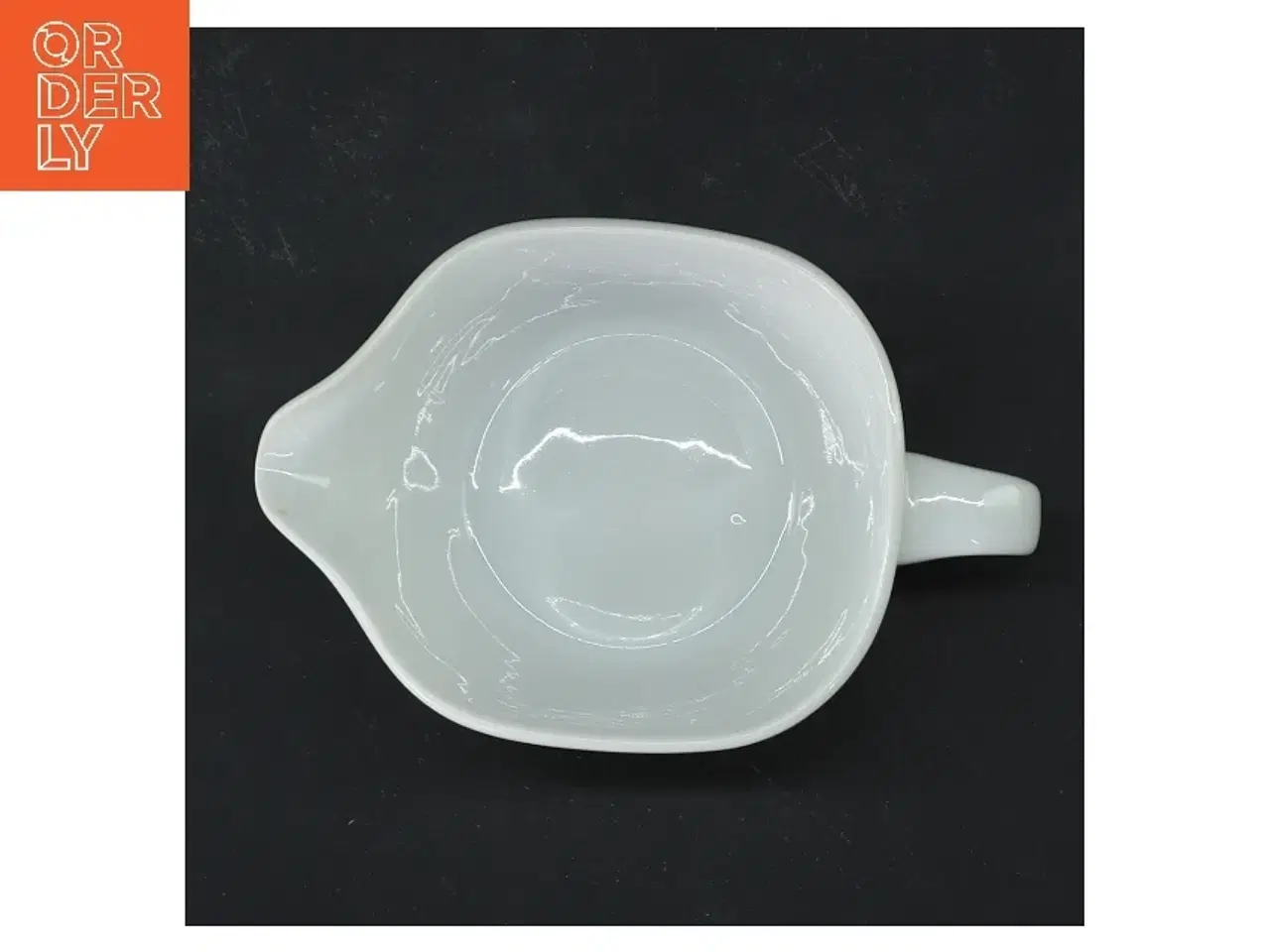 Billede 3 - Lille flødekande med grøntsagsmotiv fra Lyngby (str. 8 cm)