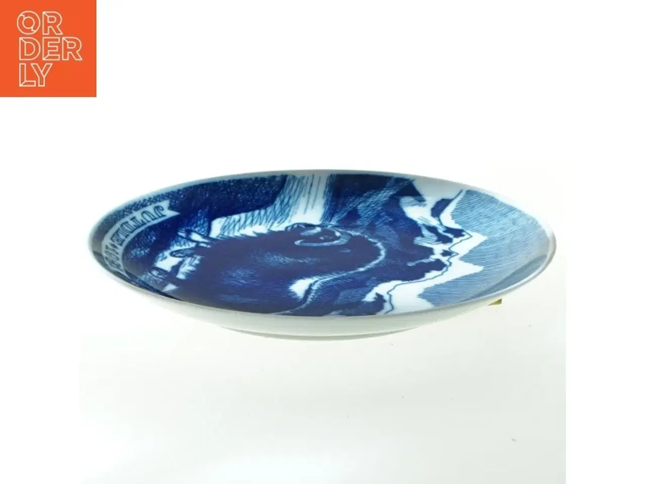 Billede 2 - Grøndlandsk juleplatte med moskusokse motiv (str. Ø 20 cm)