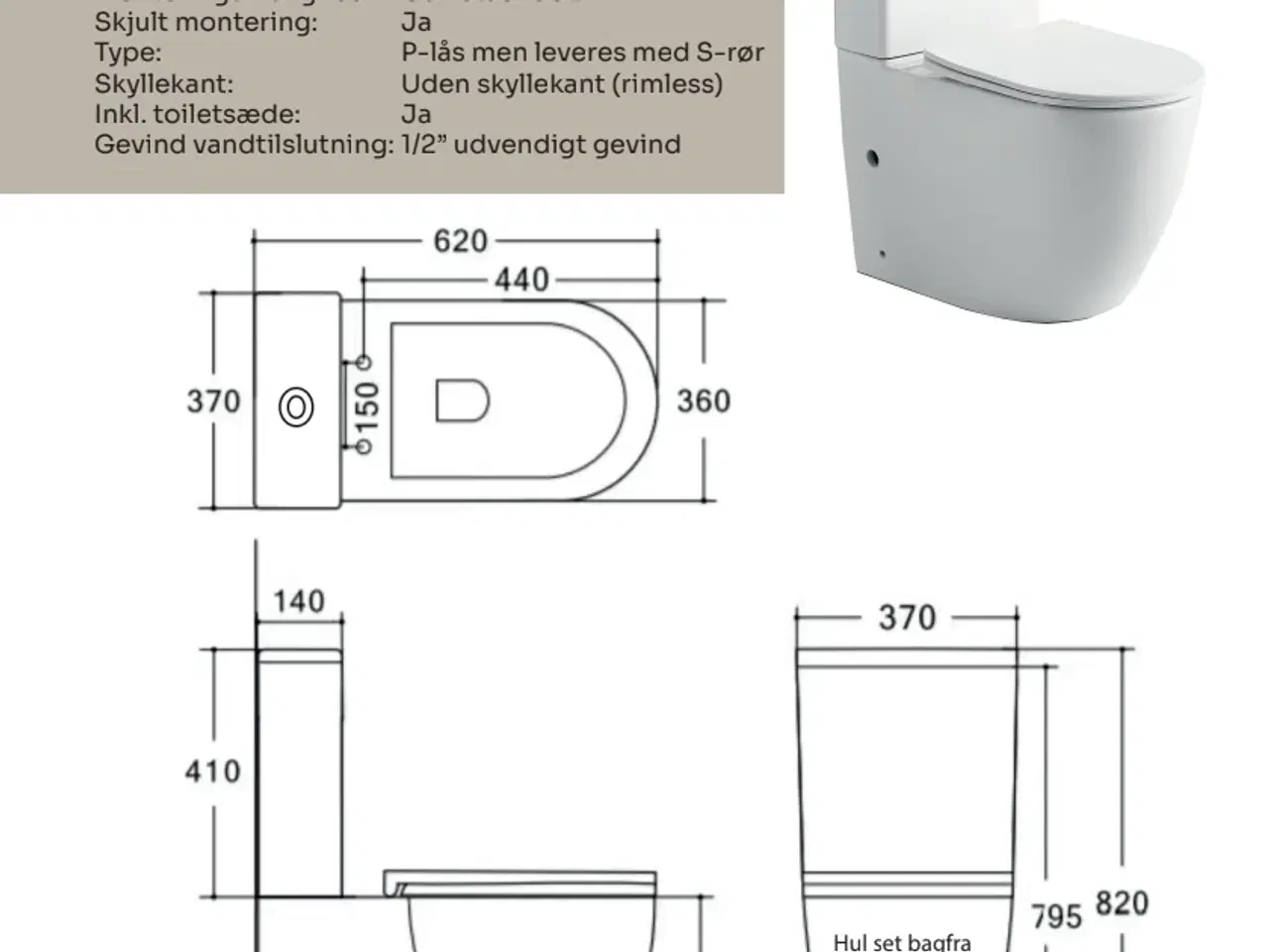 Billede 2 - Sprit nyt toilet fra Lavabo