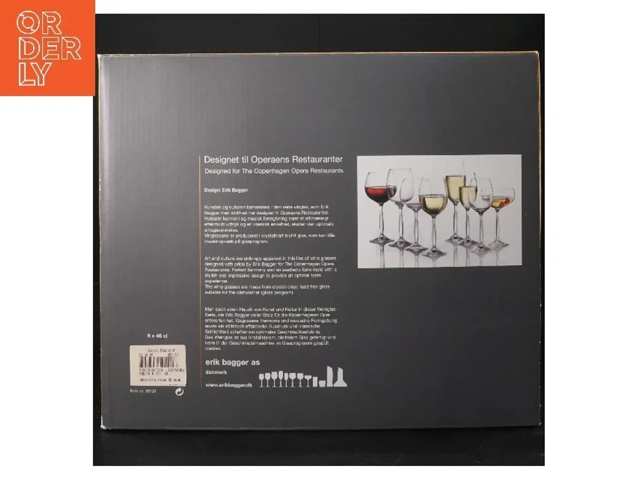 Billede 2 - Erik Bagger vinglas, 6 stk fra Erik Bagger (str. 6 stk Ø 6,5cm længde 23,5 cm)