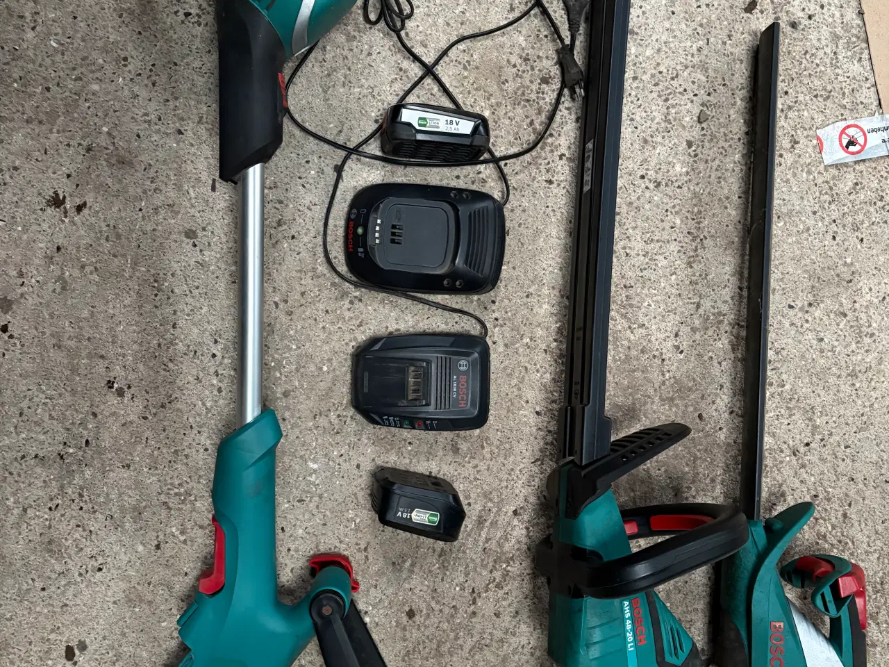 Billede 1 - Bosch græstrimmer og 2 hækkeklipper