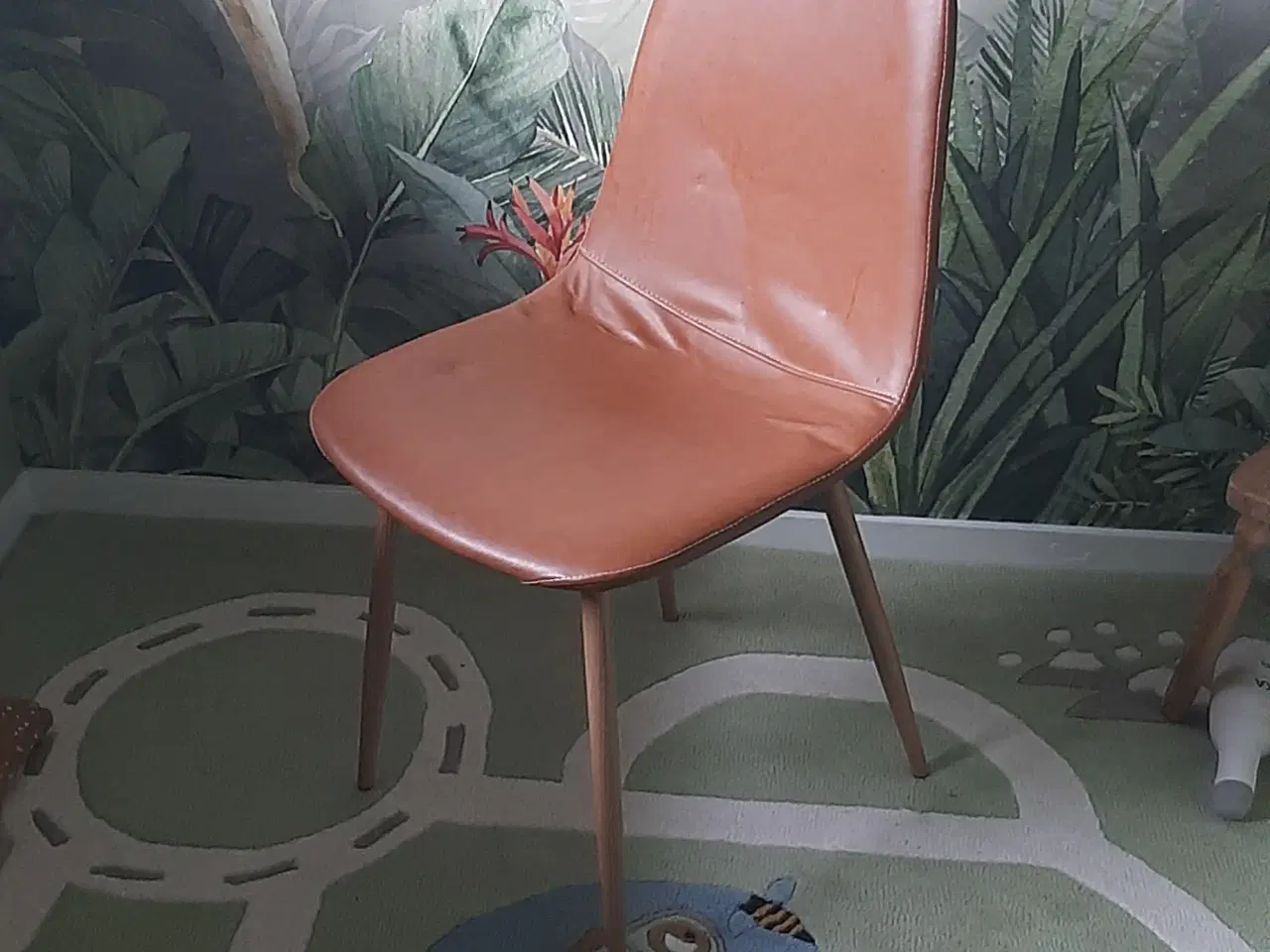 Billede 2 - 6 Spisebordsstole i cognac farve