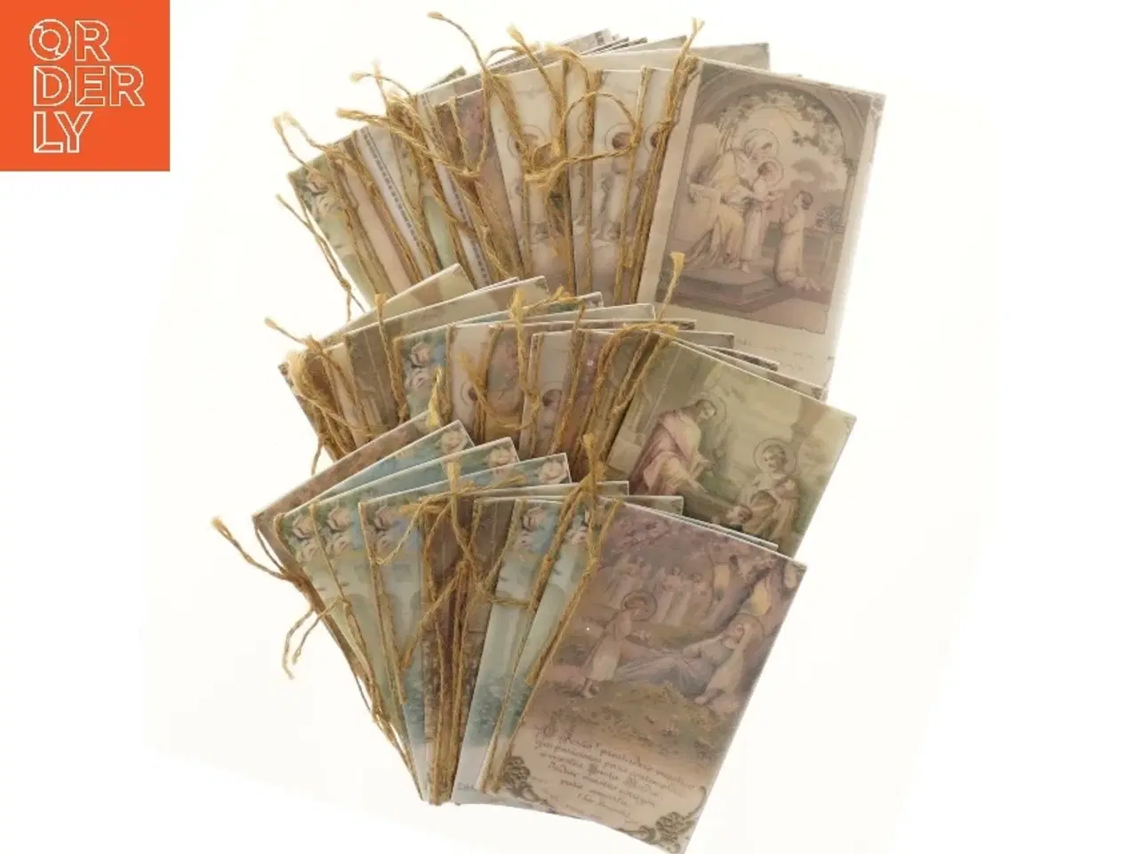 Billede 1 - Unik samling af dekorative kort med religiøse motiver (str. 14x9 cm)
