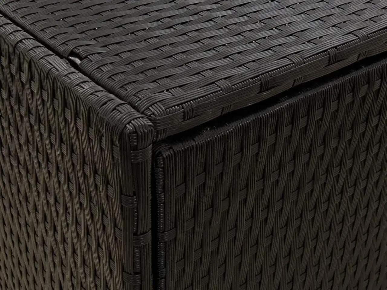 Billede 7 - Haveskab sort 100x55,5x80 cm polyrattan