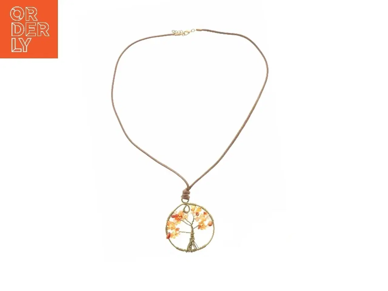 Billede 2 - Halskæde med livets træ vedhæng (str. 33 cm)