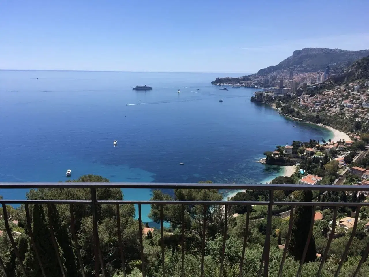 Billede 1 - Ferielejlighed i Roquebrune Cap Martin med storslået udsigt over Middelhavet, strand og Monaco