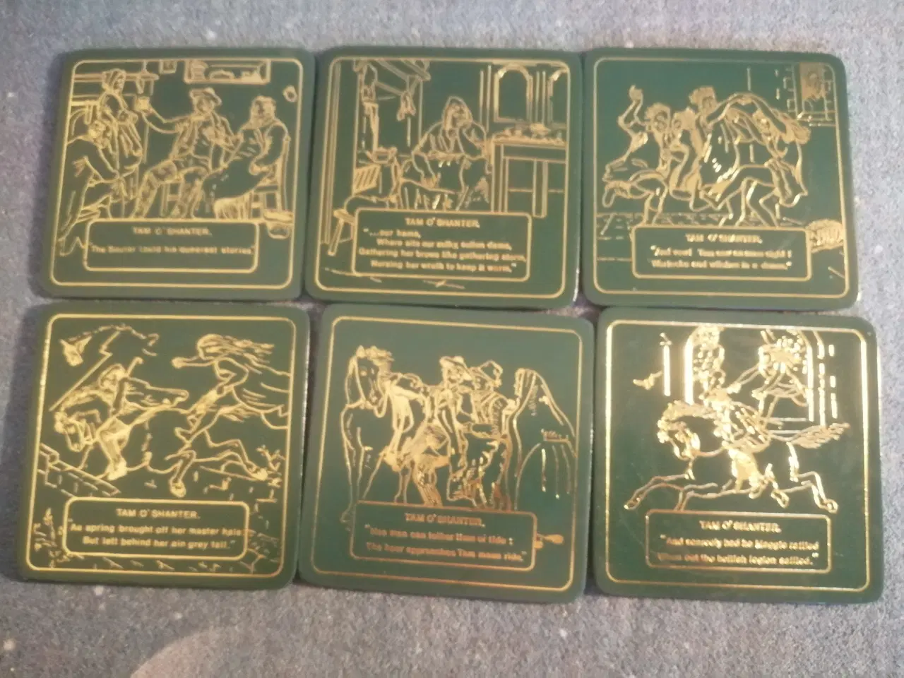 Billede 1 - Smukke Tam O'Shanter Læder Coastere