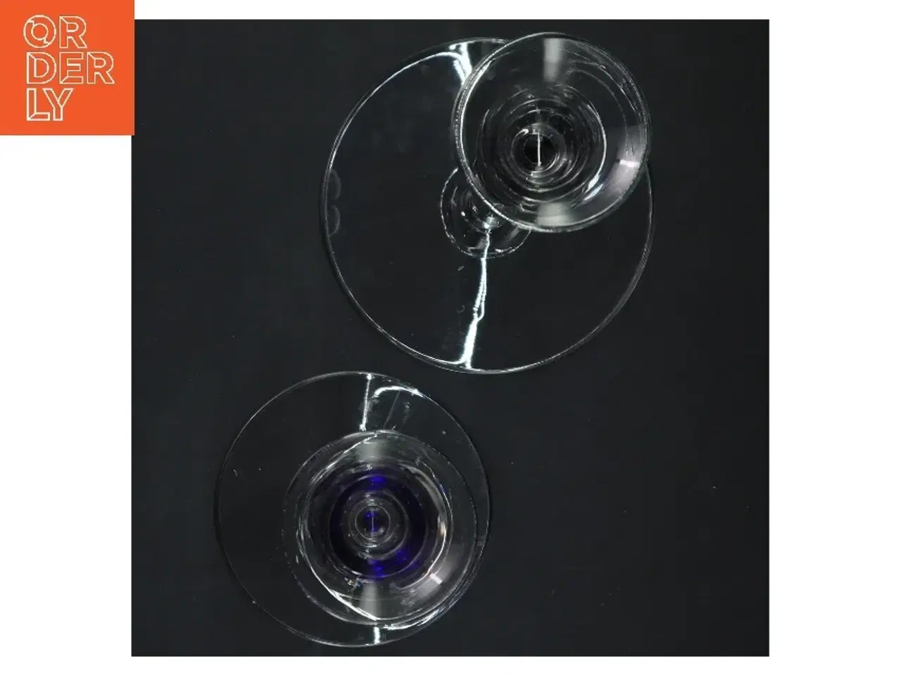 Billede 3 - Glaslysestager (str. 22 cm og 18 cm)