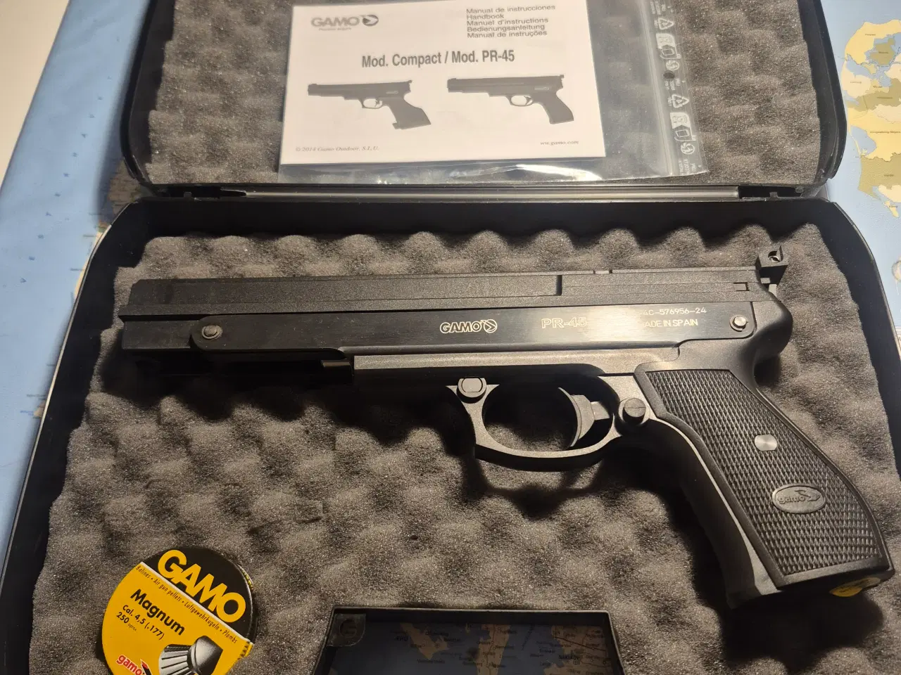 Billede 1 - GAMO PR-45 gasrams-cylinder præcisions luftpistol.