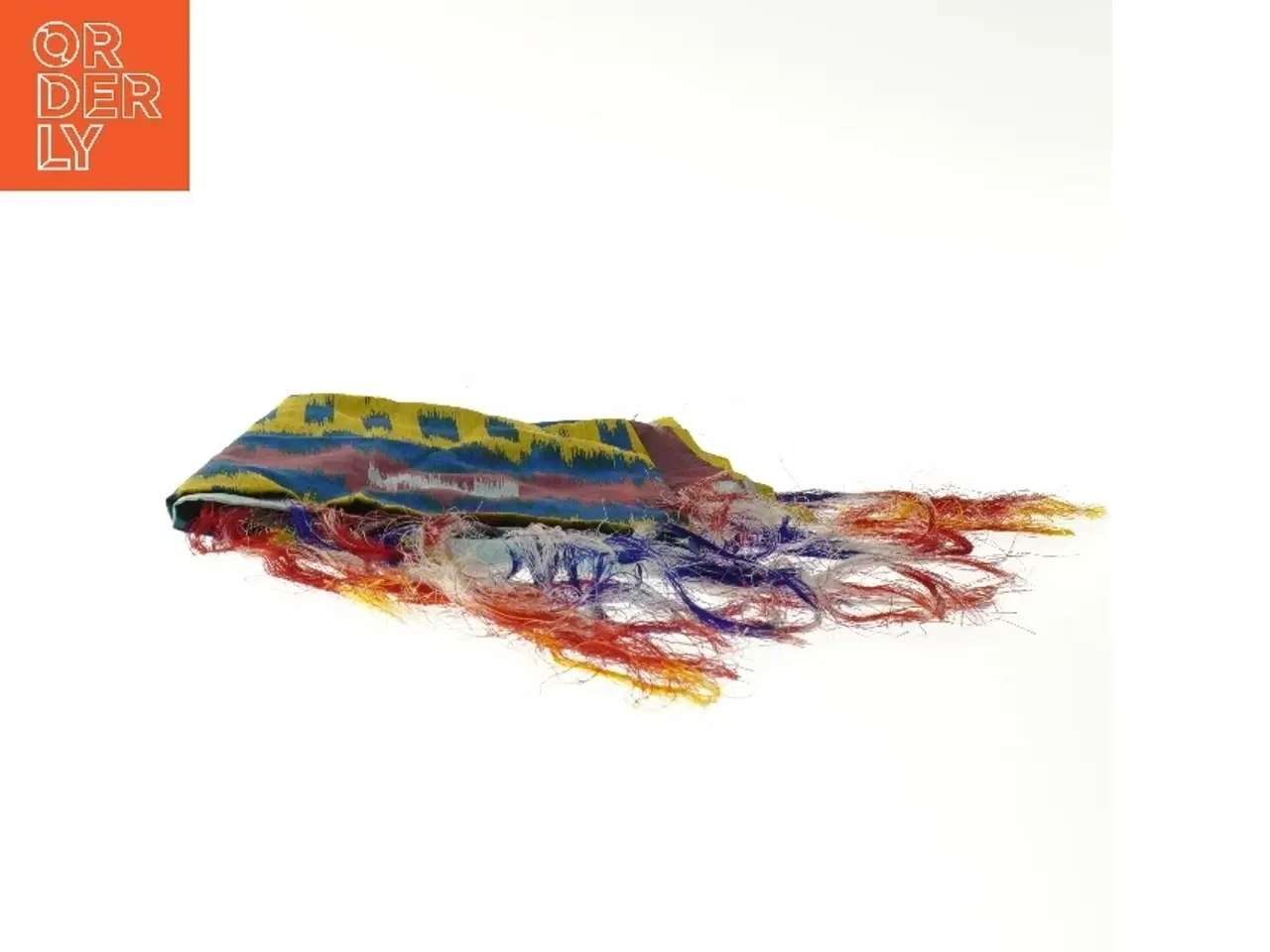 Billede 2 - Farverigt mønstret tørklæde (str. 56x180 cm)