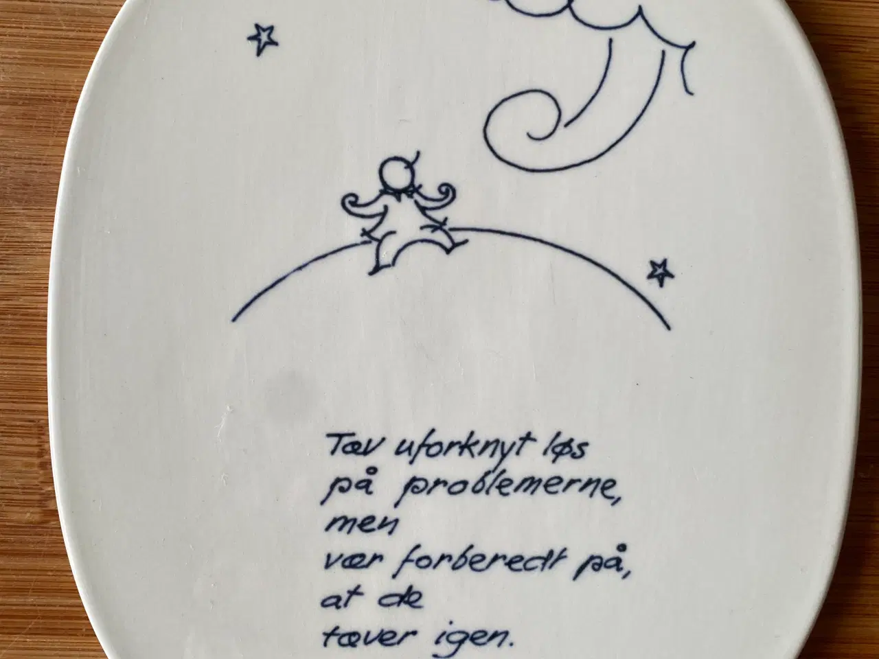 Billede 2 -  2 Piet Hein platter i kongeligt porcelæn 