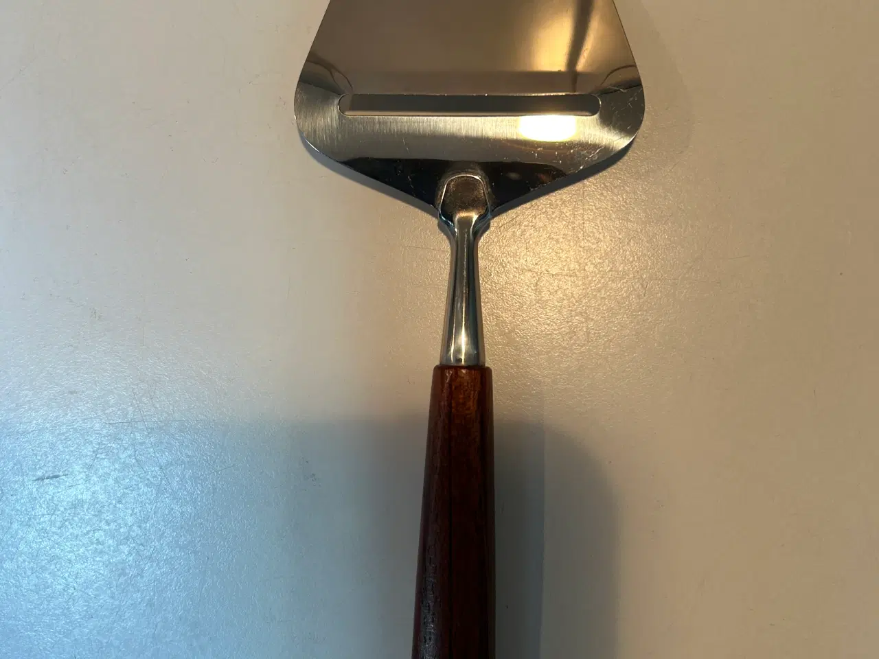 Billede 2 - Teak ostehøvl og stege gaffel, Vintage