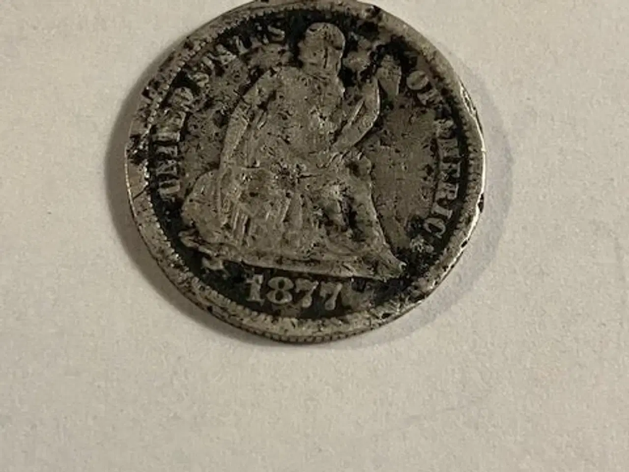Billede 1 - One Dime 1877 USA