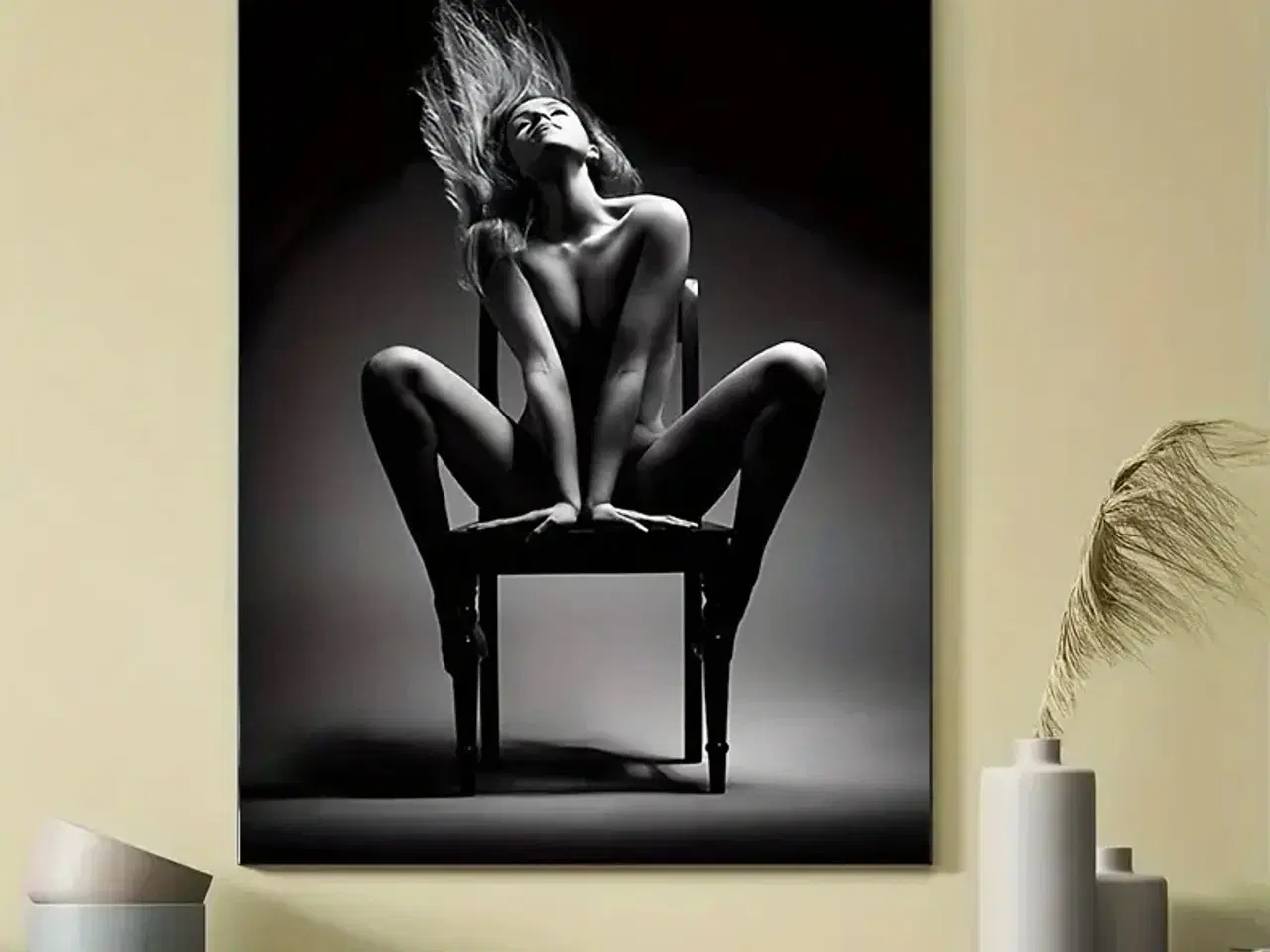 Billede 1 - * Lærredsmaleri; Chair