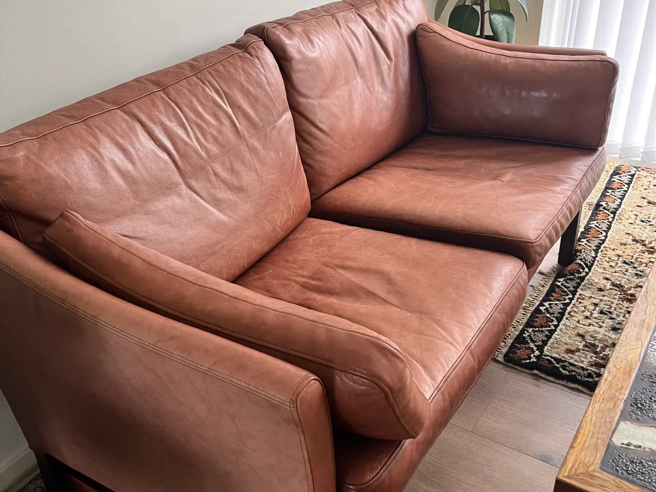 Billede 1 - Læder Sofa 