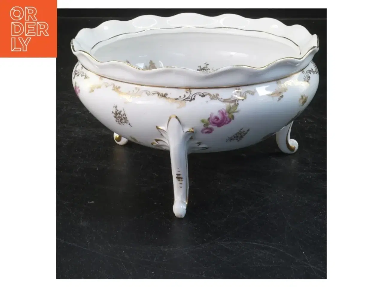 Billede 1 - Dekorativ porcelænsskål (str. 9x16 cm)