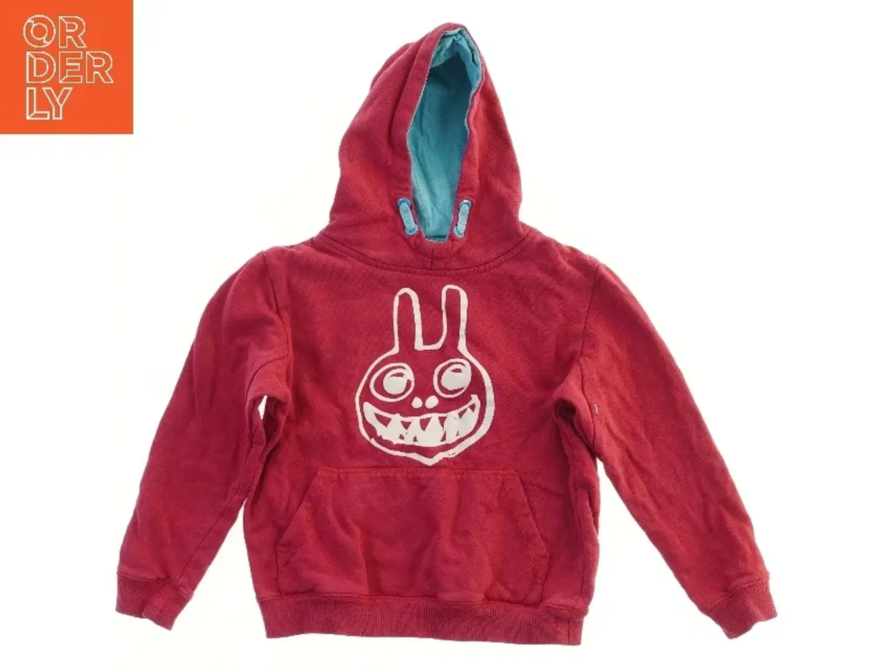 Billede 2 - Rød hættetrøje med grafisk design fra Units (str. 122)