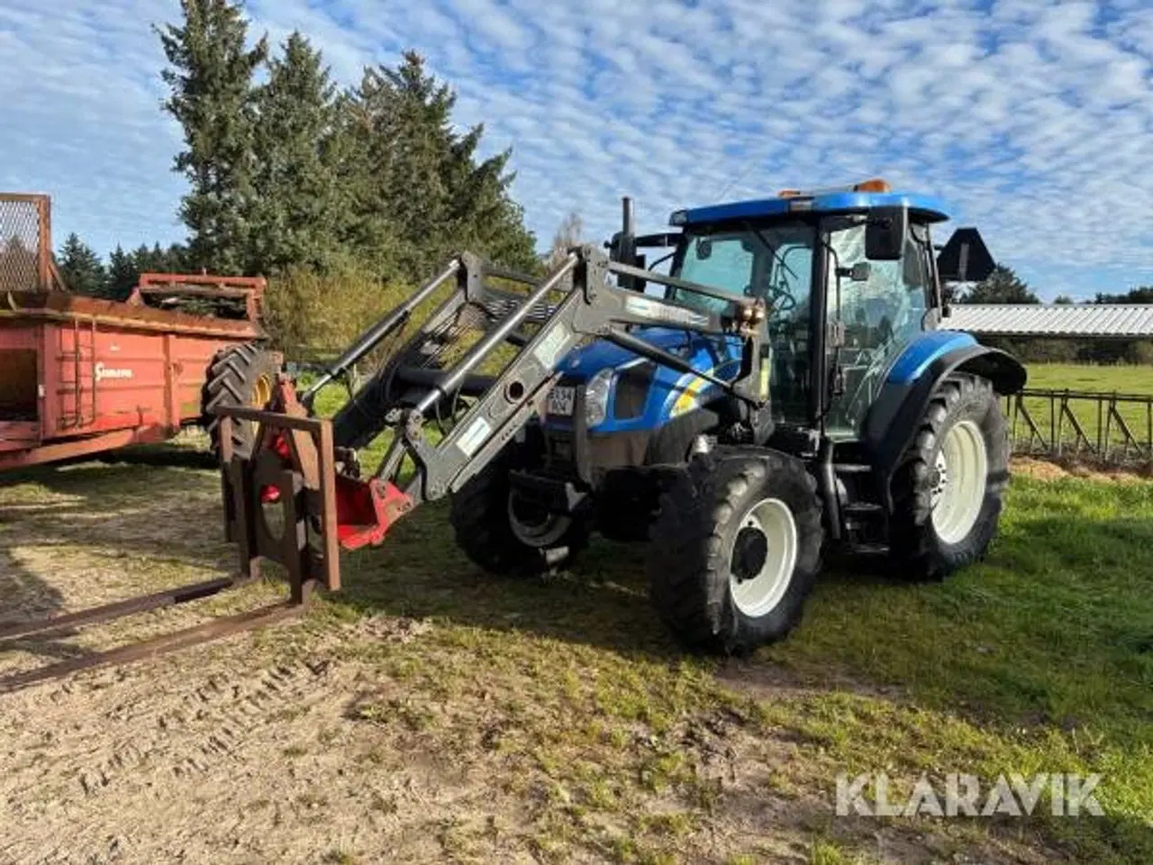 Billede 1 - Traktor New Holland TS110A frontlæsser Trima 360 P