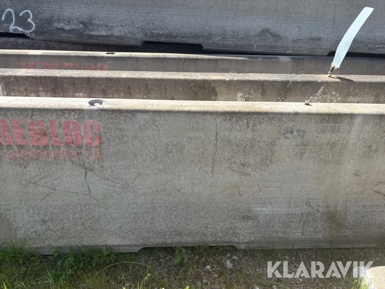 Billede 3 - Trafikværn Rebloc 100 10 styk - 80 meter
