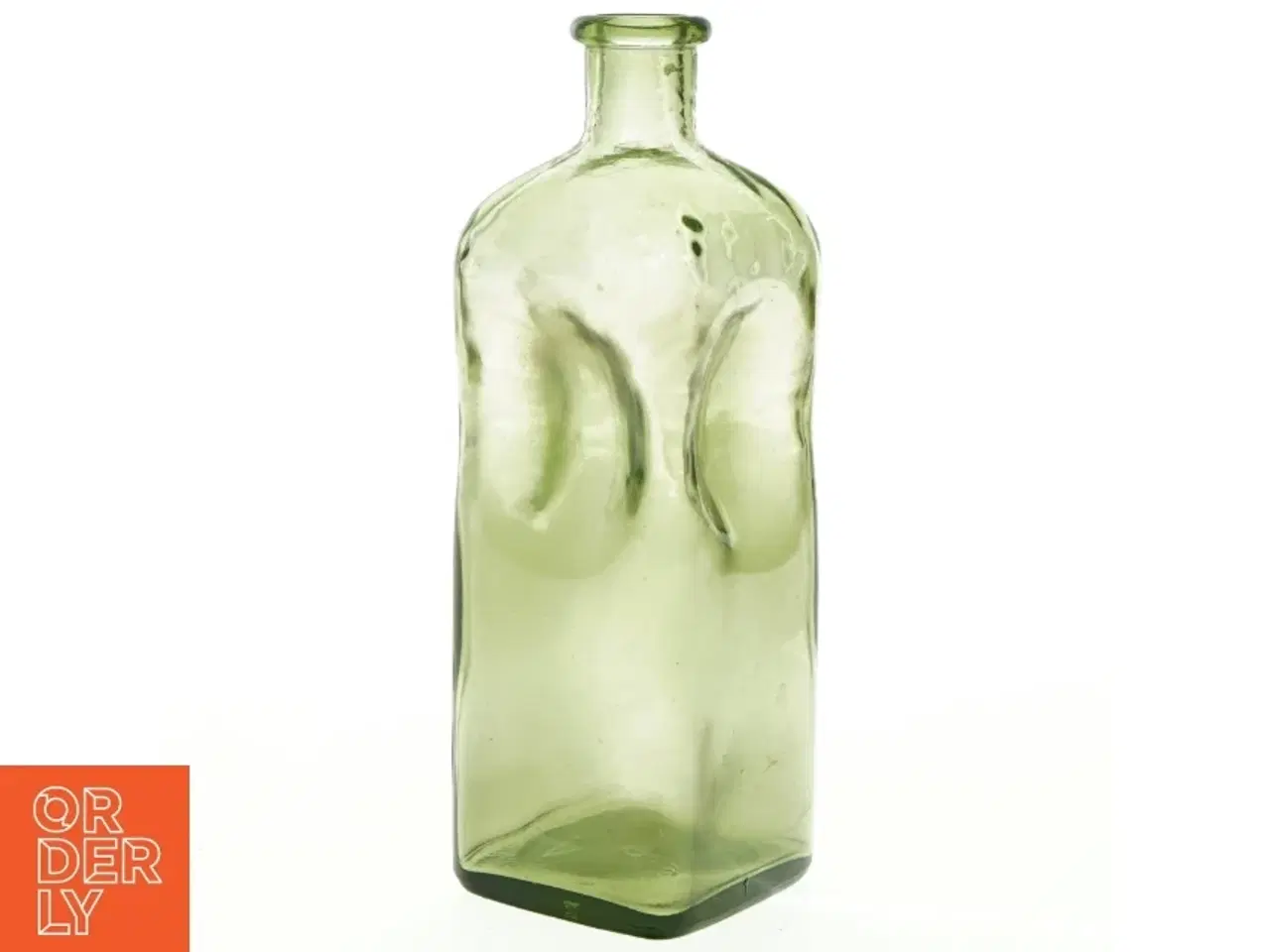 Billede 1 - Gammel grøn glasflaske (str. H 23 cm)