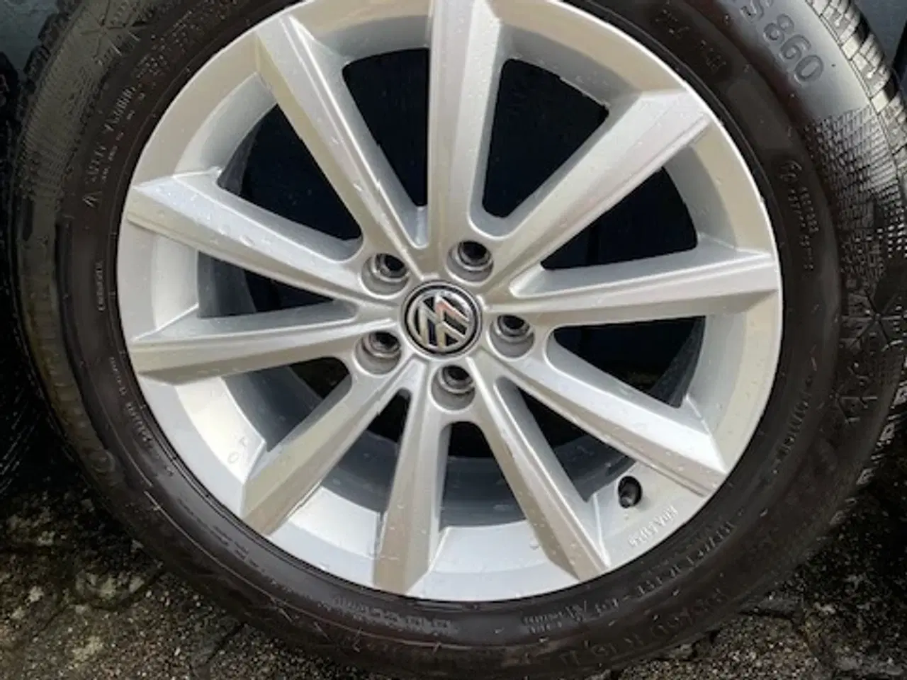 Billede 4 - Alu vinterhjul med Continental dæk til VW Polo
