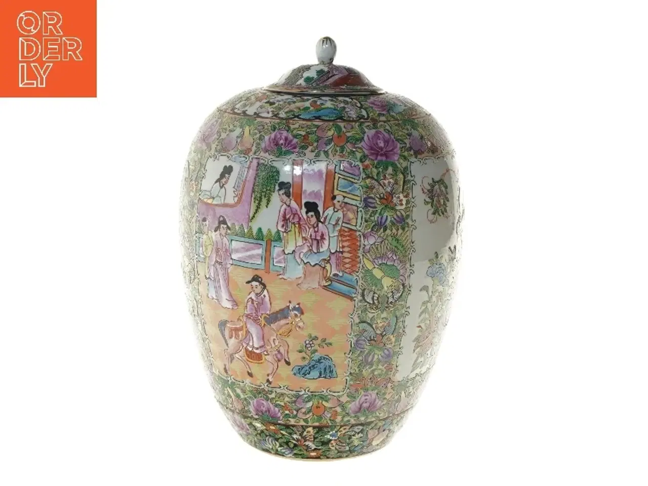 Billede 1 - Dekorativ kinesisk urne (str. 30 cm)