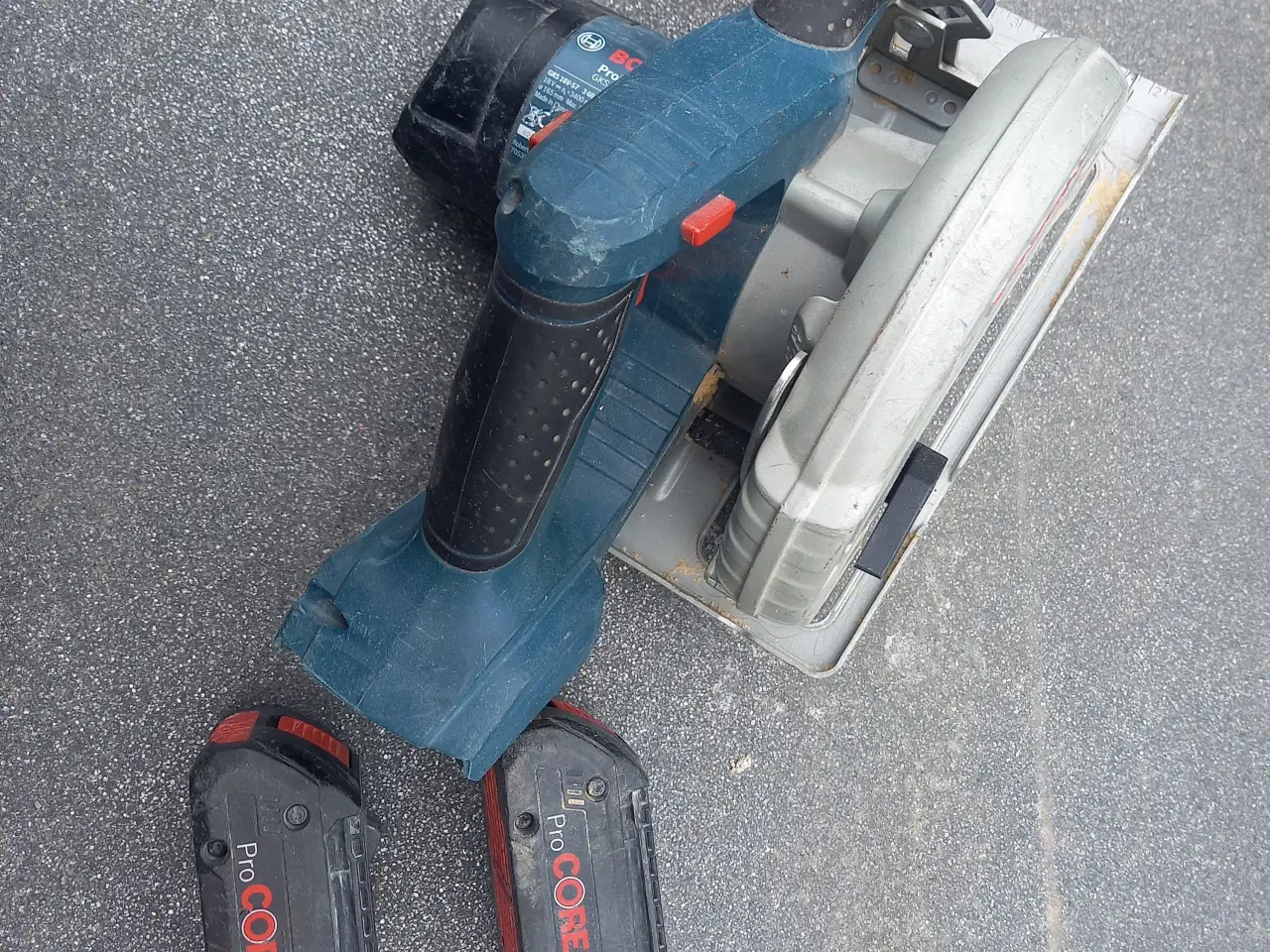 Billede 1 - Bosch Håndrundsav med 2 batterier