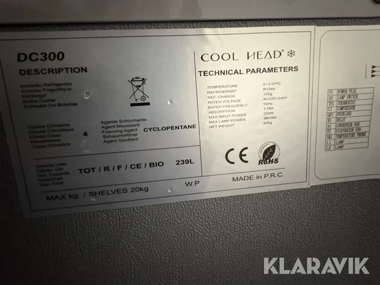 Billede 6 - Display køleskab Cool Head DC300