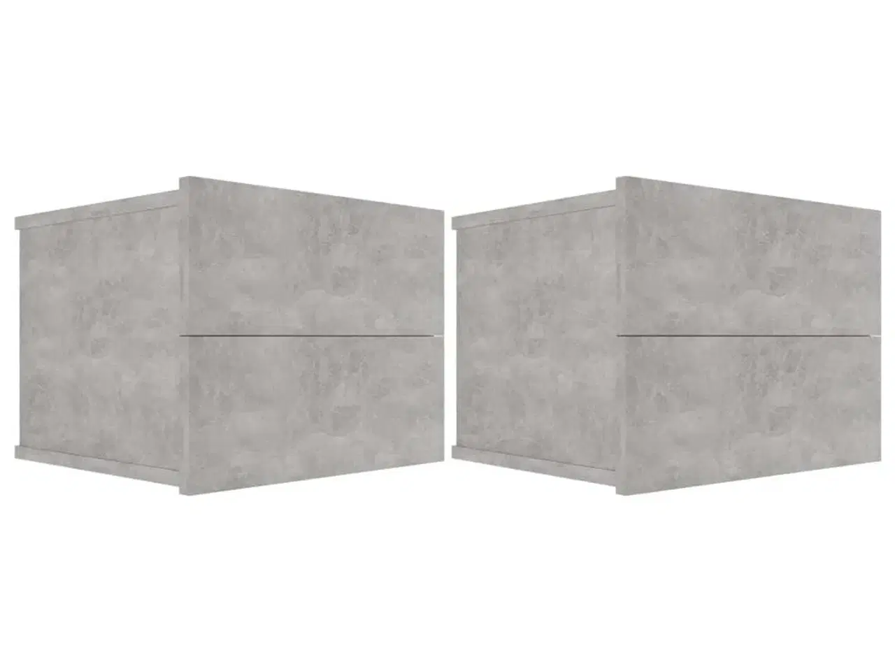 Billede 2 - Sengeskabe 2 stk. 40x30x30 cm spånplade betongrå