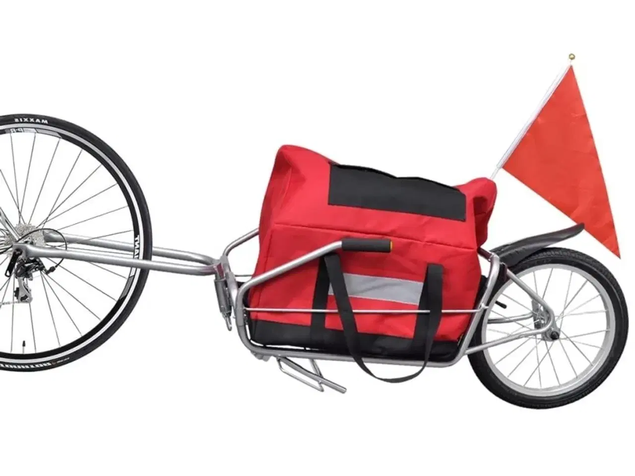 Billede 2 - Ethjulet cykelanhænger med opbevaringstaske