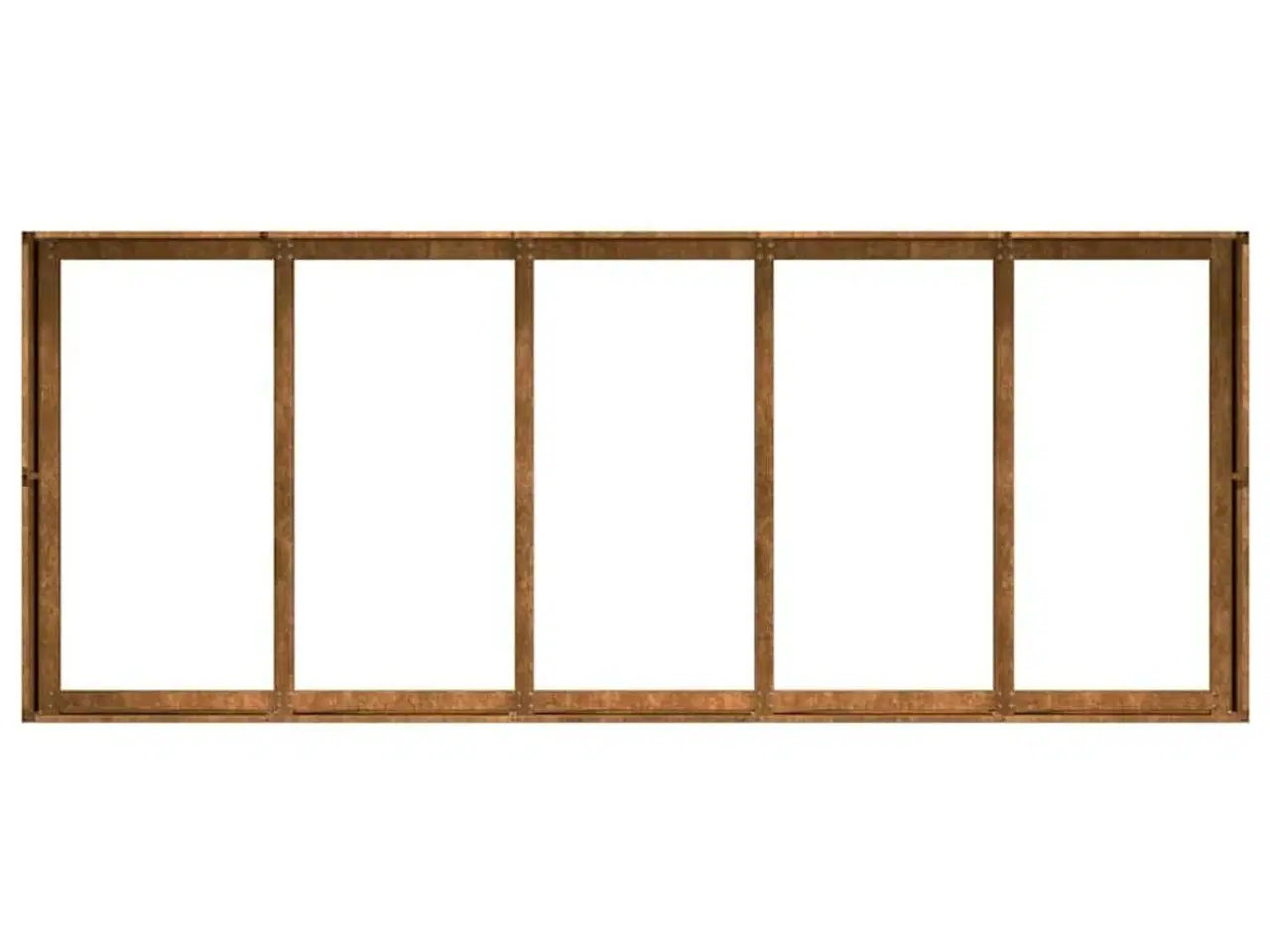 Billede 6 - Plantekasse rustfarvet 200x80x40 cm forvitringsstål