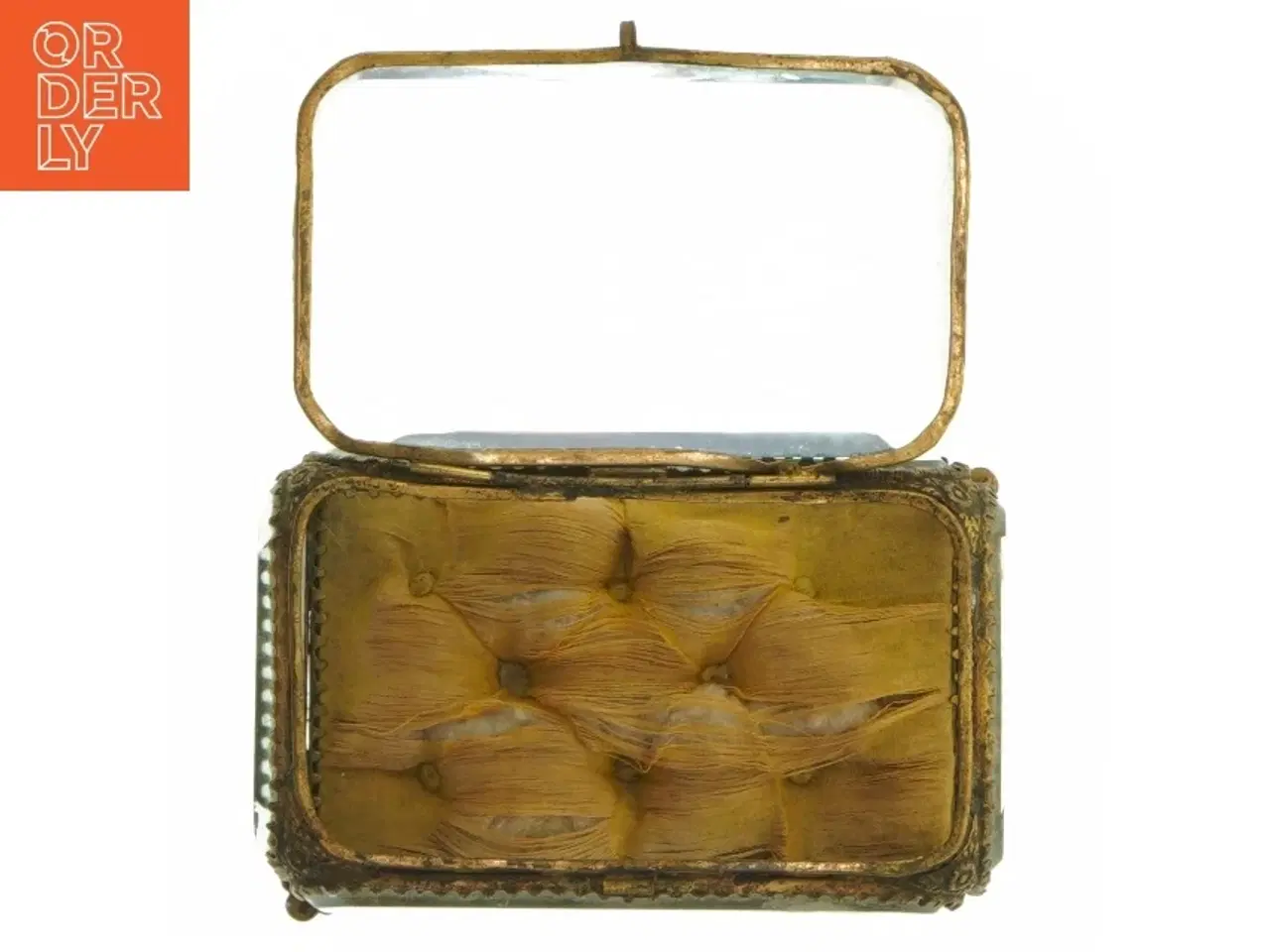 Billede 6 - Fransk smykkeskrin, antikt vintage (str. 13x8 cm)