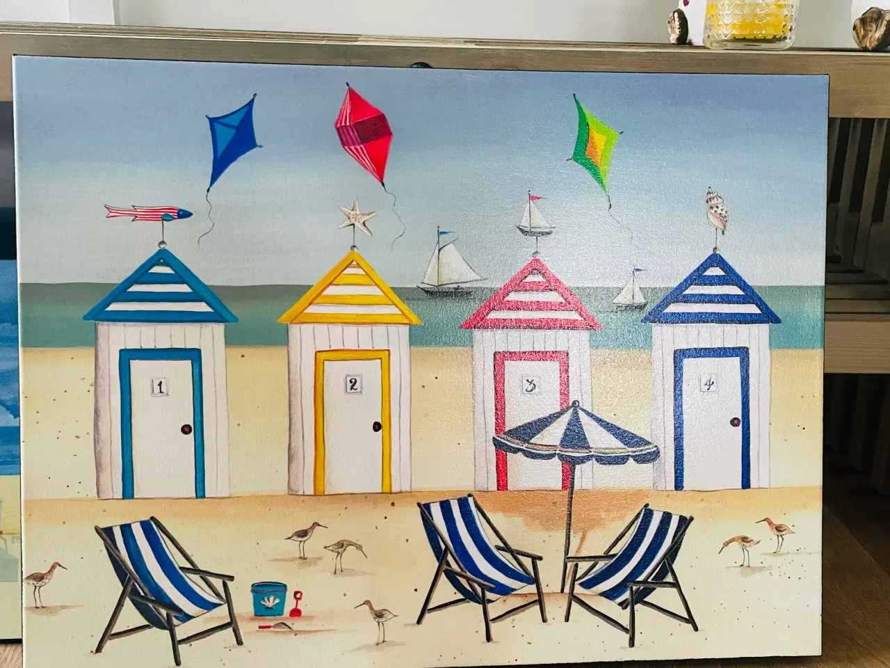 Billede 1 - Flotte malerier af strandhuse