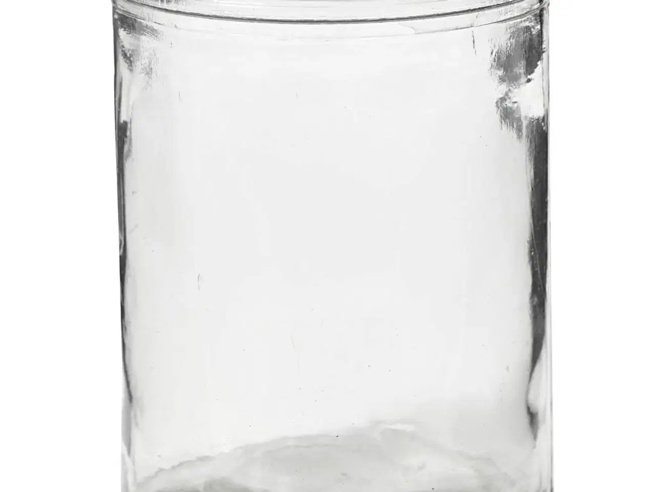 Billede 1 - Cylinderformet lysglas i klar glas - 6 stk.