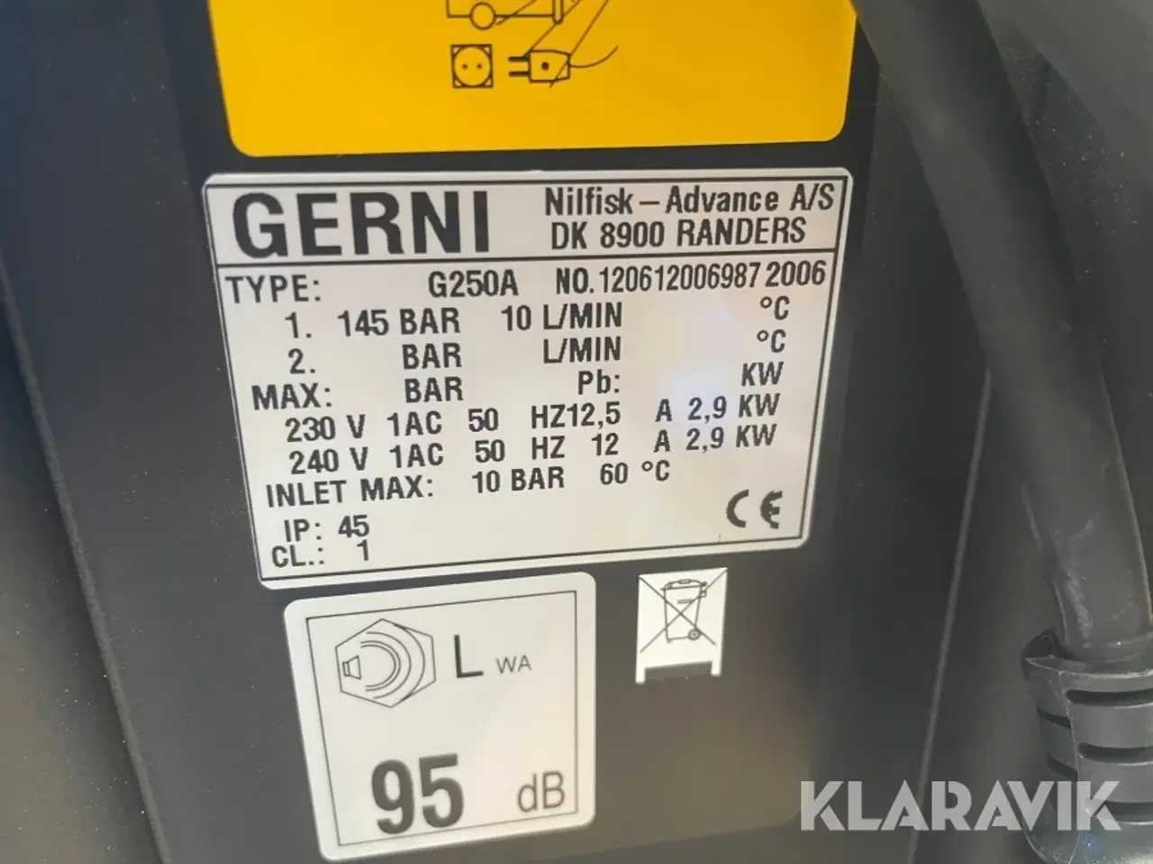 Billede 8 - Højtrykrensere Gerni - Nilfisk G250A 6 styk