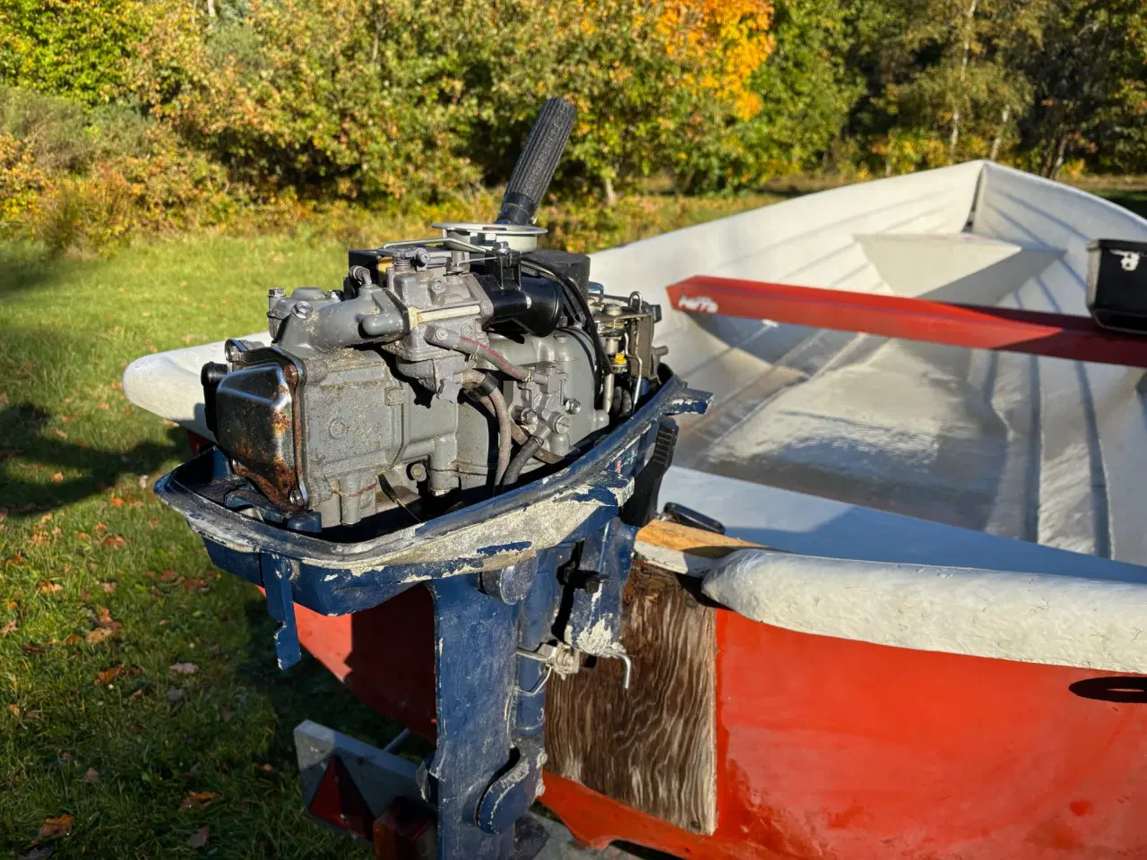 Billede 5 - 13 fods jolle med trailer og Honda motor