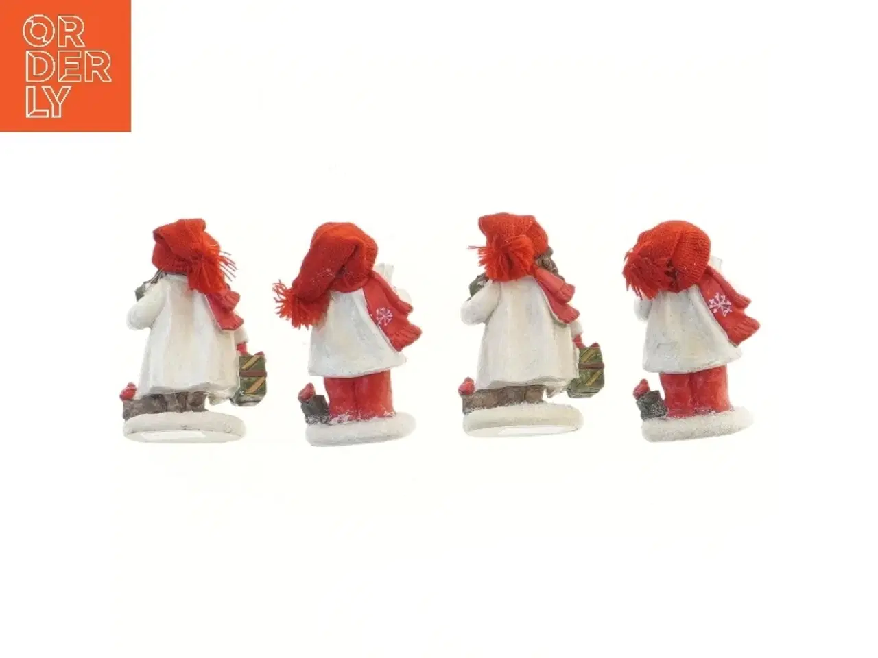 Billede 2 - Julefigurer med nissehuer (str. 4 styk, 10 cm)