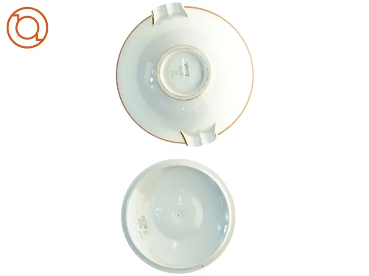 Billede 3 - Suppeterrin med låg fra københavns porcelæns fabrik (str. 25 x 11 cm)