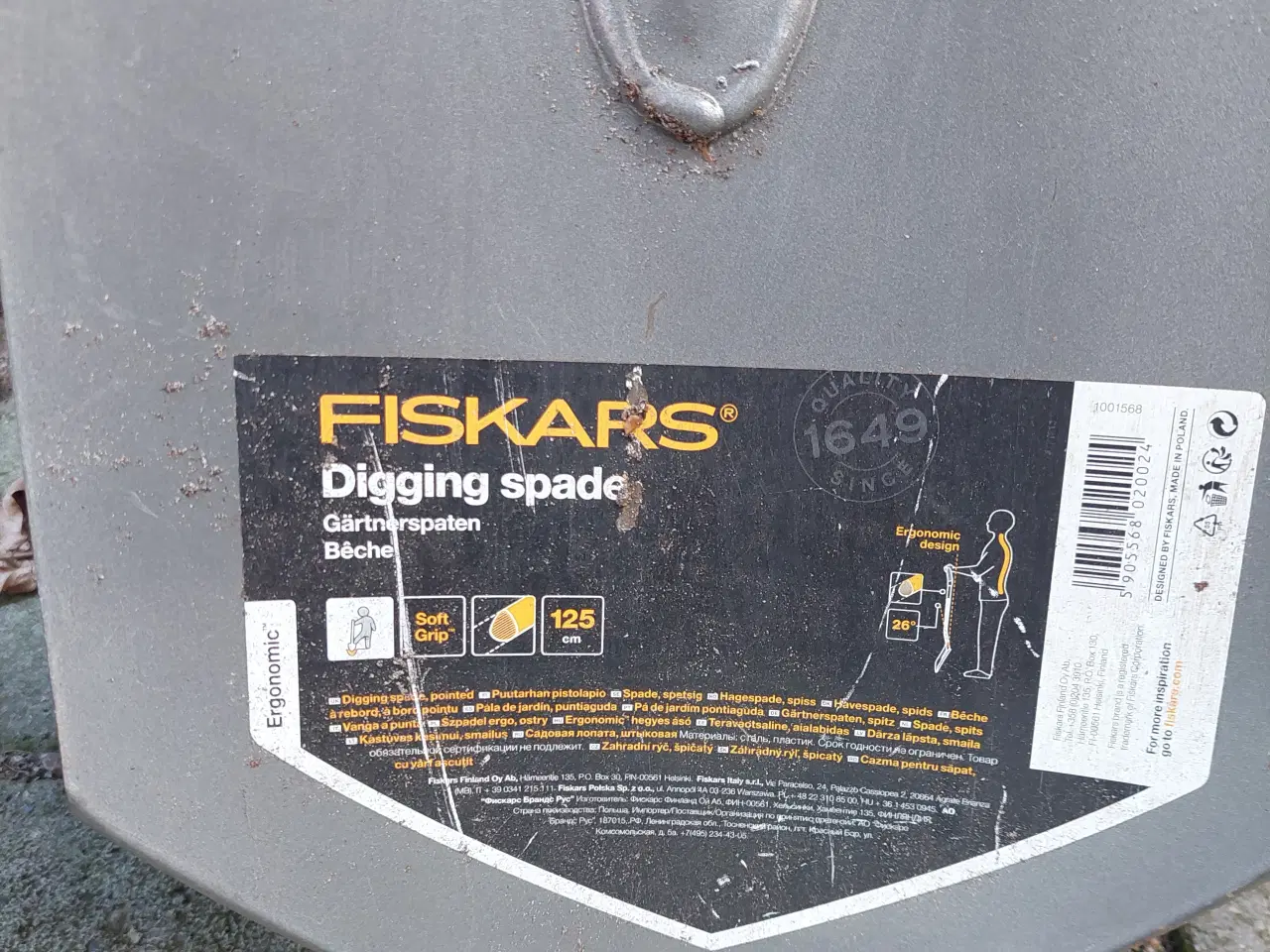 Billede 2 - Fiskars ergonomisk spidsspade