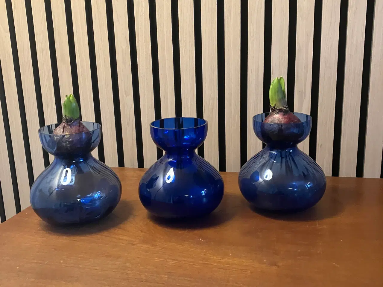 Billede 2 - Hyacintglas med optiske striber i god stand